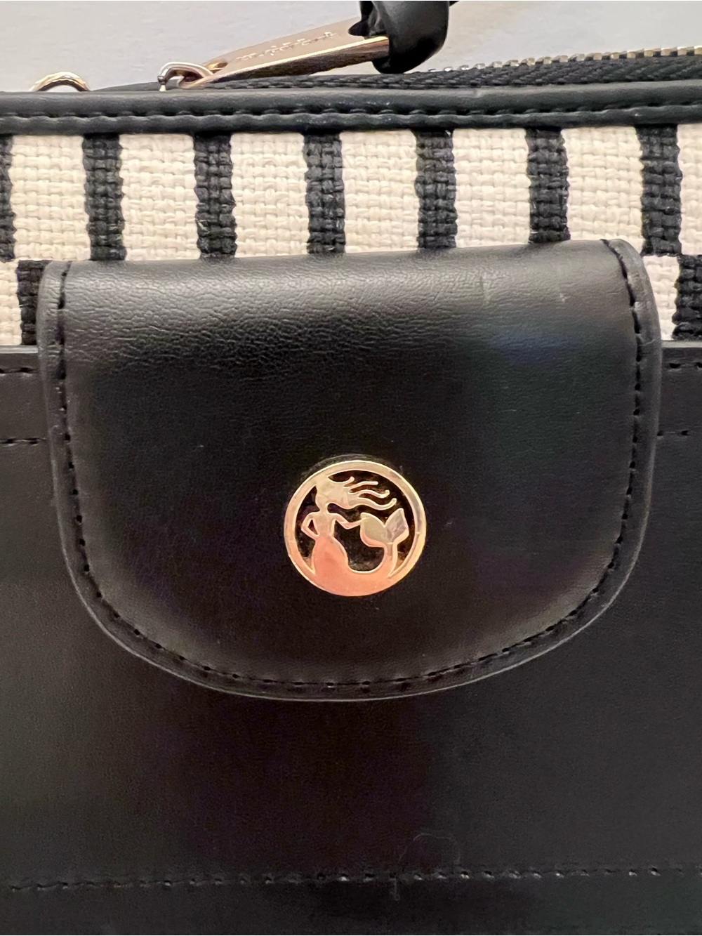 The Spartina 449 Linen Leather geometric Pattern Crossbody - Picture 5 of 13